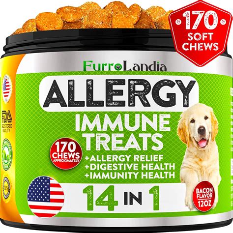 Furrolandia Allergy Relief Immune Supplement For Dogs For Seasonal