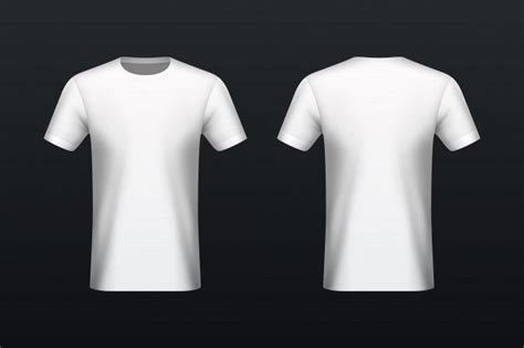 white t shirt template front and back 2021