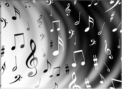 Black and white music notes. Best Black And White Music Notes #9924 - Clipartion.com