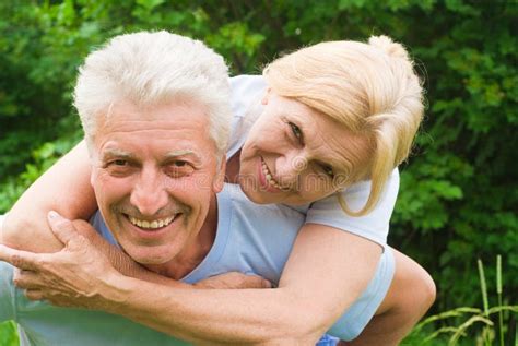 Aged Couple Portrait Stock Image Image Of Outdoors Comfort 20855619