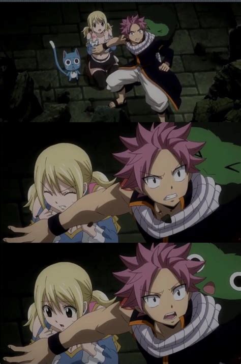 I Love How Shes Scared And Then She Sees Natsus Arm Fairy Tail