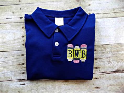 Boys Back To School Polo Boys Back To School Shirt Toddlers Etsy