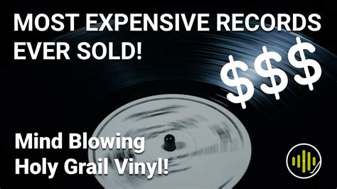 Top Ten Most Expensive Vinyl Records Ever Made YouTube