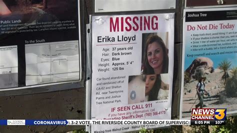 Active Search Underway For Erika Lloyd In Joshua Tree National Park Youtube