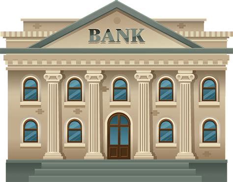 Bank Building Clipart Transparent Png Hd Bank Clipart Cartoon Style