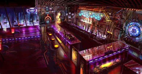 Sci Fi Bar Interior Imgur Cyberpunk Interior Sci Fi Concept Art