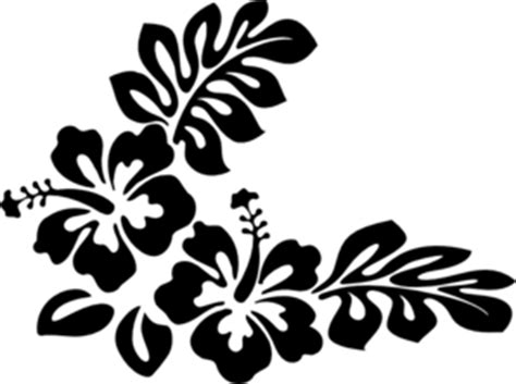 Flower black and white and transparent png images free download. Hawaiian Clipart Black And White | Clipart Panda - Free ...