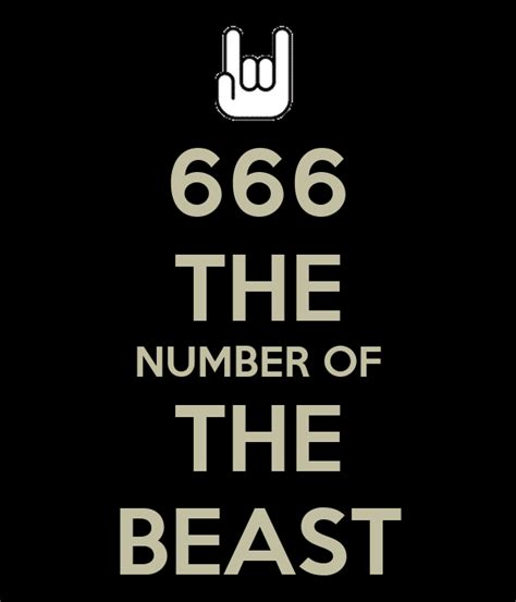 666 The Number Of The Beast Poster Luke Keep Calm O Matic
