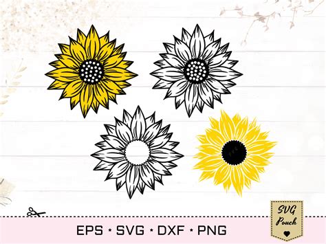 Sunflowers Svg By Svgpouch Thehungryjpeg