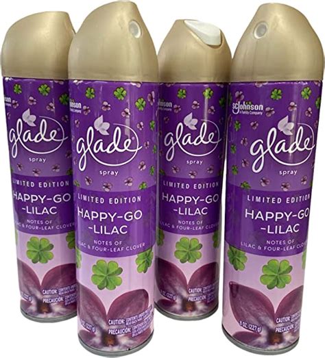 Amazon Com Glade Air Freshner Spray Happy Go Lilac Spring Collection Pack Of Cans