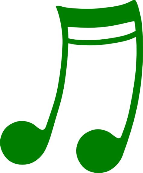 Green Music Note Png Clipart Best