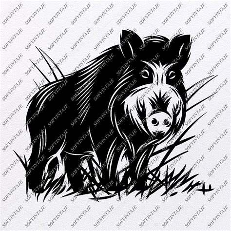 Wild Boar Svg File Wild Boar Svg Design Clipart Animals Svg File