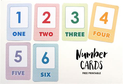 Preschool Printables Kitty Number Cards Fcd
