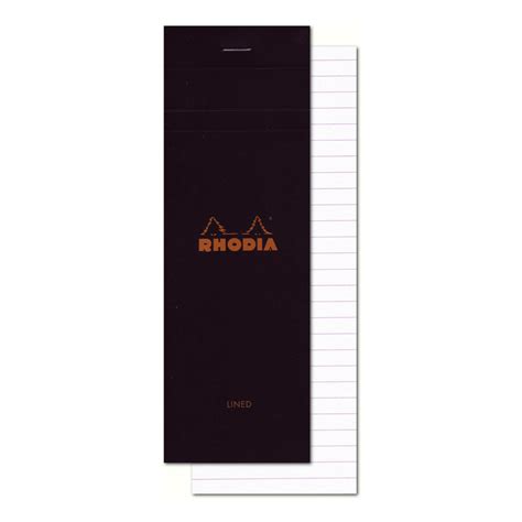 Buy Rhodia Classic Black Notepad 3x825 Lined