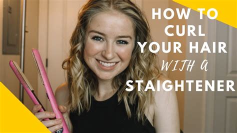 How To Curl Your Hair With A Straightener Youtube