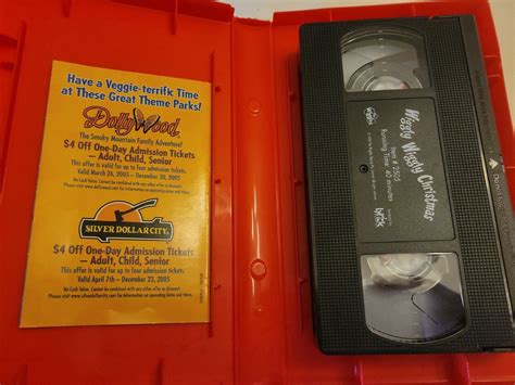 Wiggles The Wiggly Wiggly Christmas Vhs 2000 Red Clamshell Free S