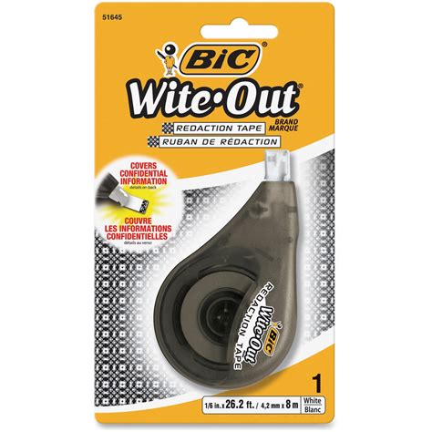 Bic Wite Out Brand Redaction Tape