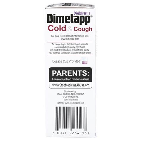 Dimetapp Dm Cold And Cough Liquid Grape 4 Oz