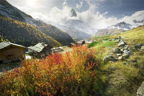 Matterhorn And Autumn Stock Image Image Of Outdoor 162535827
