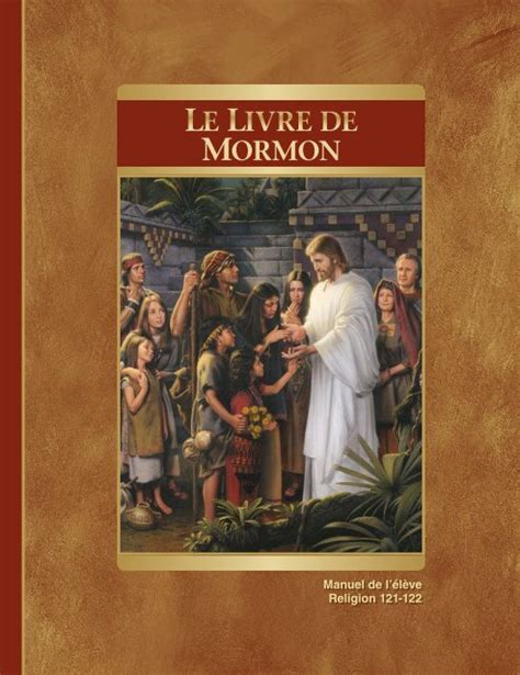 Livre De Mormon Manuel De Létudiant The Church Of Jesus Christ