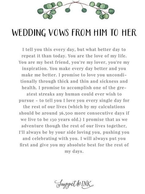 Wedding Vows Ideas How To Write Your Unique Wedding Vows Jjs House