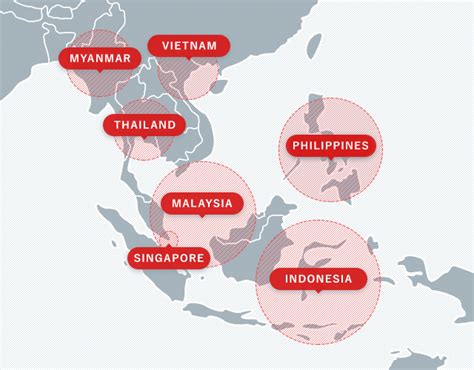 Shows states of malaysia, expressways, highways, railways, airports, mountains, places of interest, lakes, state capitals, towns, and national parks. SOUTHEAST ASIA | CORPORATE SITE | "K" LINE LOGISTICS, LTD.