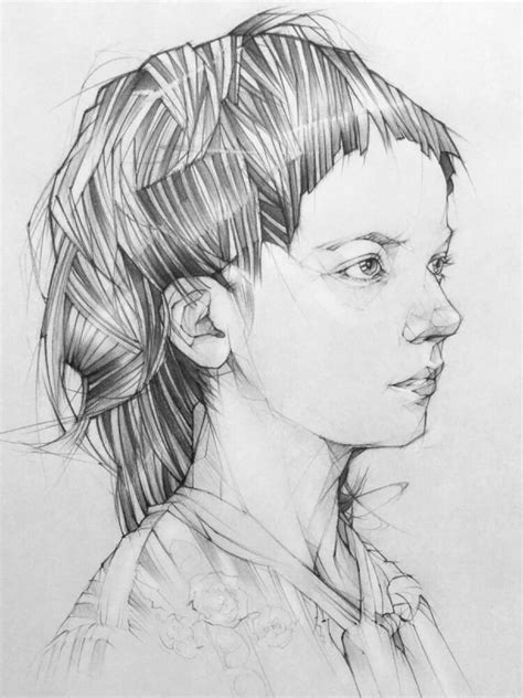Artstation Pencil Drawing Portrait Toh Yasu藤保 099