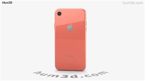 Apple Iphone Xr Coral 3d Model By Youtube