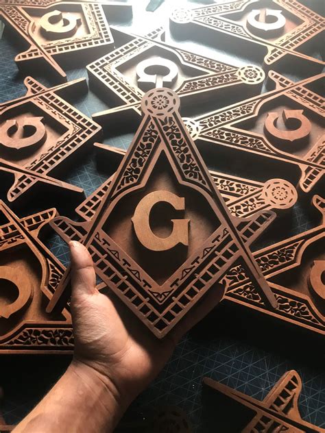 12 Masonic Symbol Wood Carving Etsy