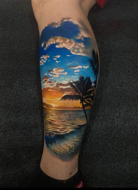 beach sunset beach tattoo ocean tattoos beachy tattoos hot sex picture