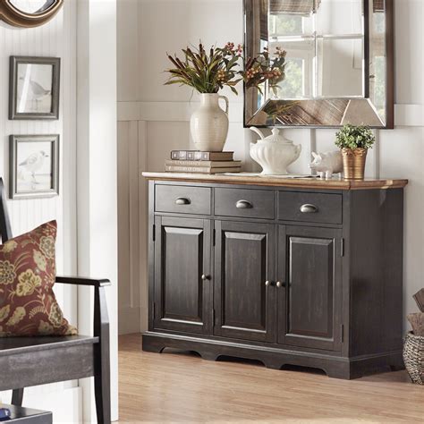 Inspire Q Eleanor Two Tone Wood Cabinet Buffet Server By Classic