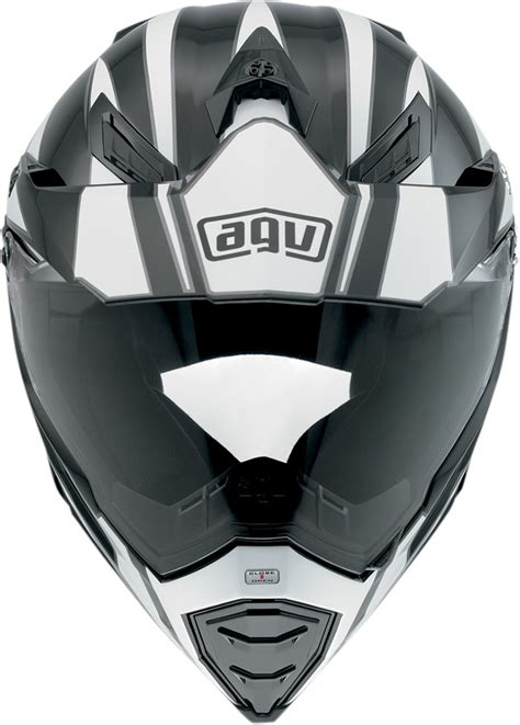 But its lightweight is not the only positive thing about this helmet. AGV AX-8 Dual Sport Evo Motorcycle Helmet - Black / White