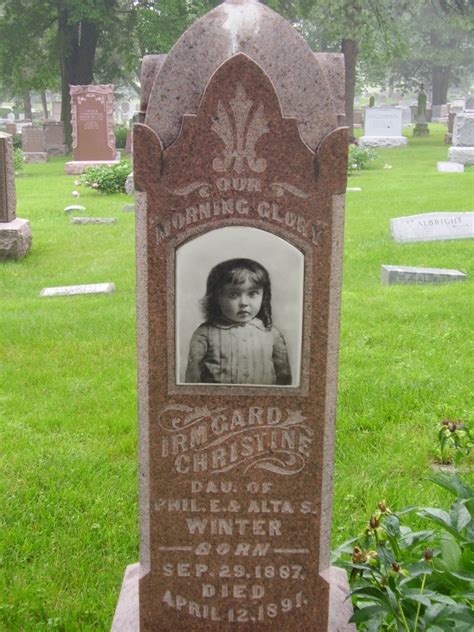 Our Morning Glory Does This Headstone Look Like It Was Made In 1887