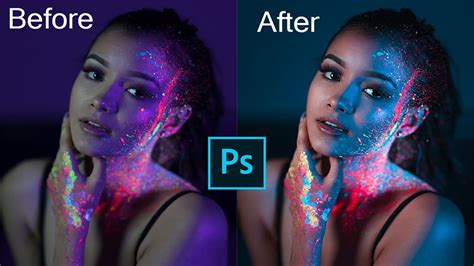 Photoshop How To Edit Portrait With Glow Paint Youtube