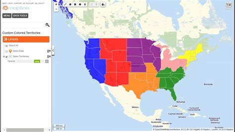 Us Map Color Coded By Region