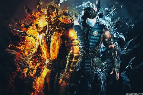 Mortal Kombat Scorpion Vs Sub Zero Wallpaper ·① Wallpapertag