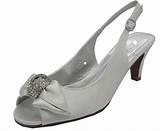Images of Silver Evening Shoes 3 Inch Heel