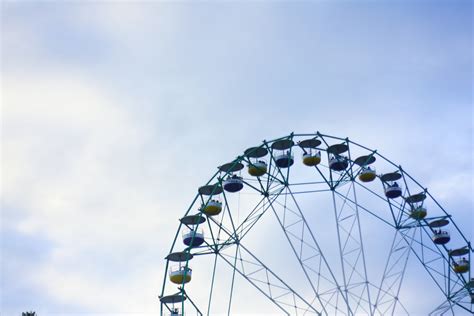 Free Images Sky Ferris Wheel Amusement Park Blue Roller Coaster