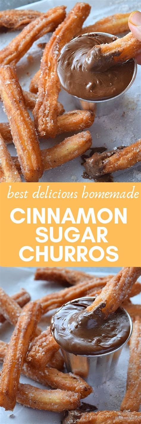 Churros Recipe Easy Homemade Cinnamon Sugar Churros Mexican Food