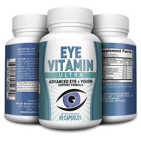 Eye Vitamin Ultra Eye Support Supplement Vitamins Pills Natural