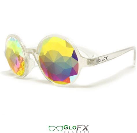 glofx clear kaleidoscope glasses rainbow fractal flat back outdoor fun shop