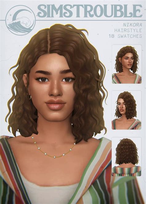 Nikora By Simstrouble Simstrouble On Patreon In 2021 Sims Hair