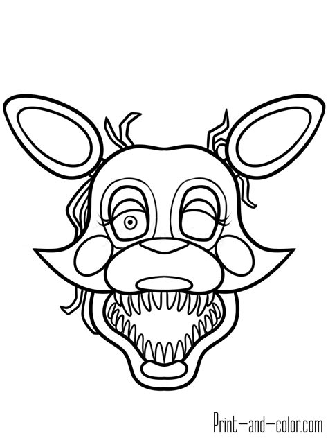 Toy Freddy Coloring Pages Coloring Home