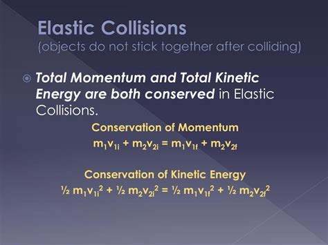 Ppt Elastic And Inelastic Collisions Powerpoint Presentation Free