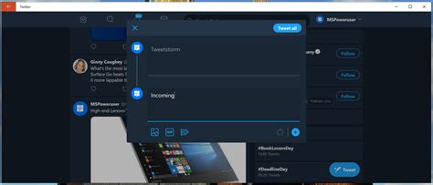 Twitter PWA For Windows 10 Updated With Tweetstorm Feature MSPoweruser