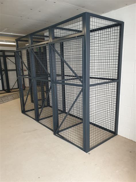 Steel Mesh Storage Cages For Security And Partitioning