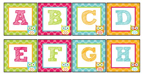 The Teaching Sweet Shoppe Owl Alphabet For Your Word Wall