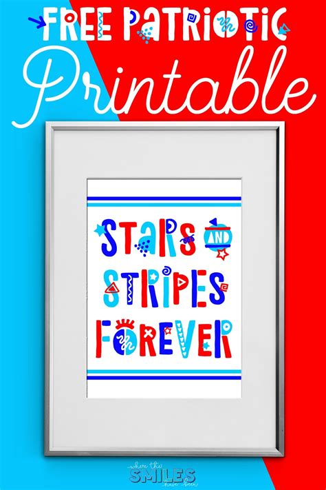 Funky Fourth of July FREE Printable: Stars & Stripes Forever! | Fourth of july, Fourth of july 