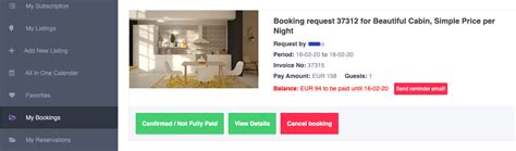 My Bookings In User Dashboard Wp Rentals Help