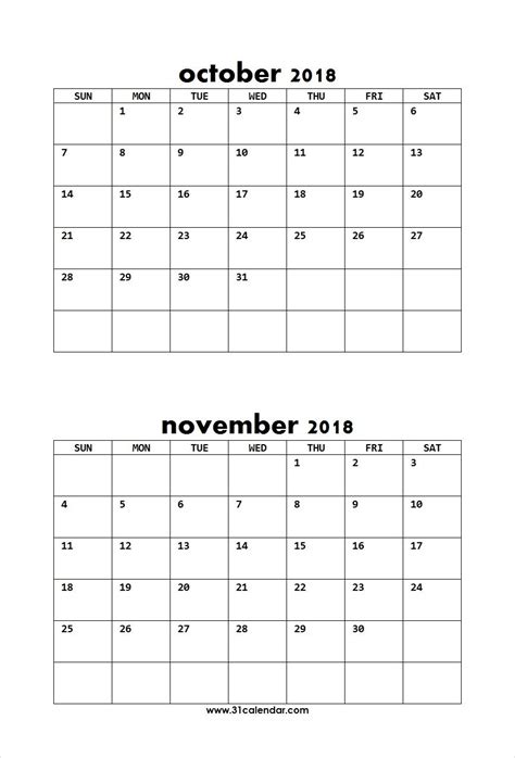 2 Month Calendar Template Printable Example Calendar